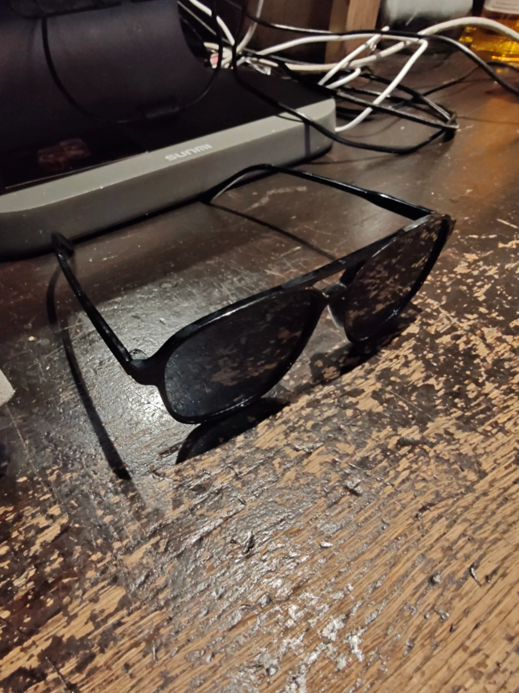 Zwarte zonnebril aviator stijl
