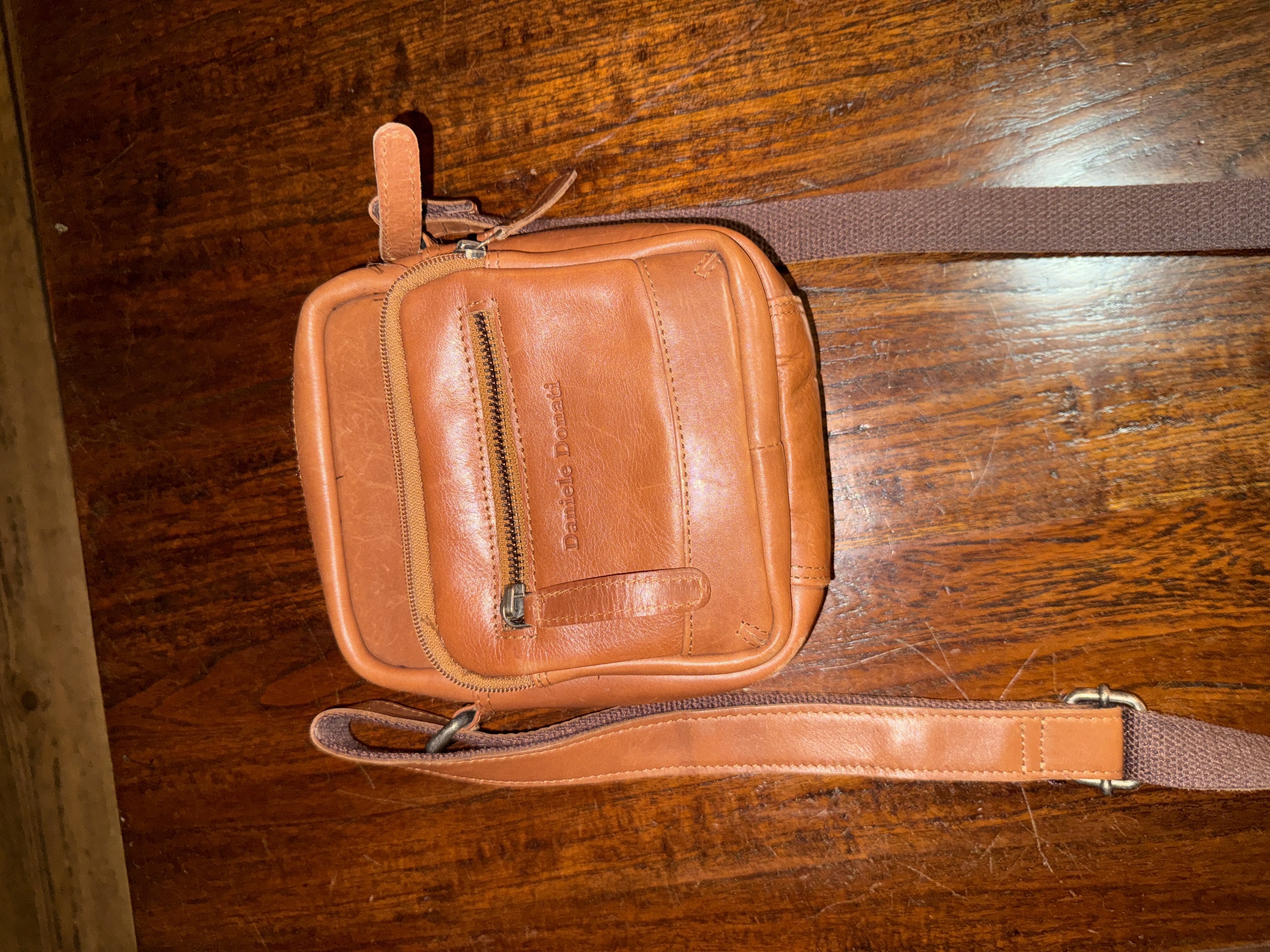 Bruine leren tas